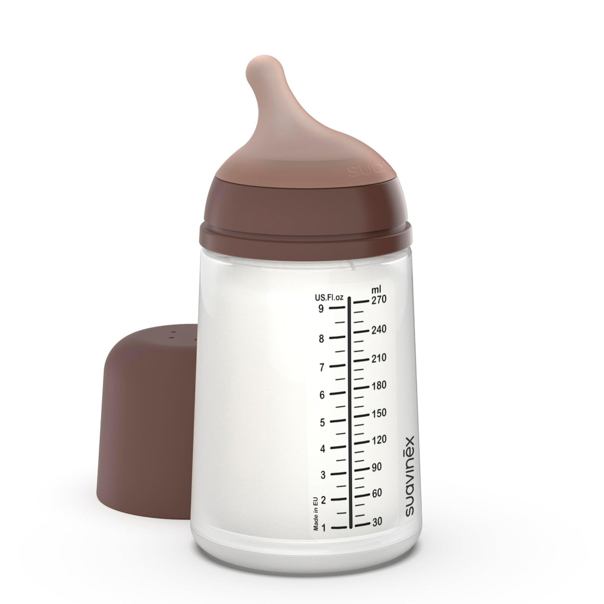 Suavinex Zero Zero Anti Colic Baby Bottle, 6 Oz, Light, 1-Pack