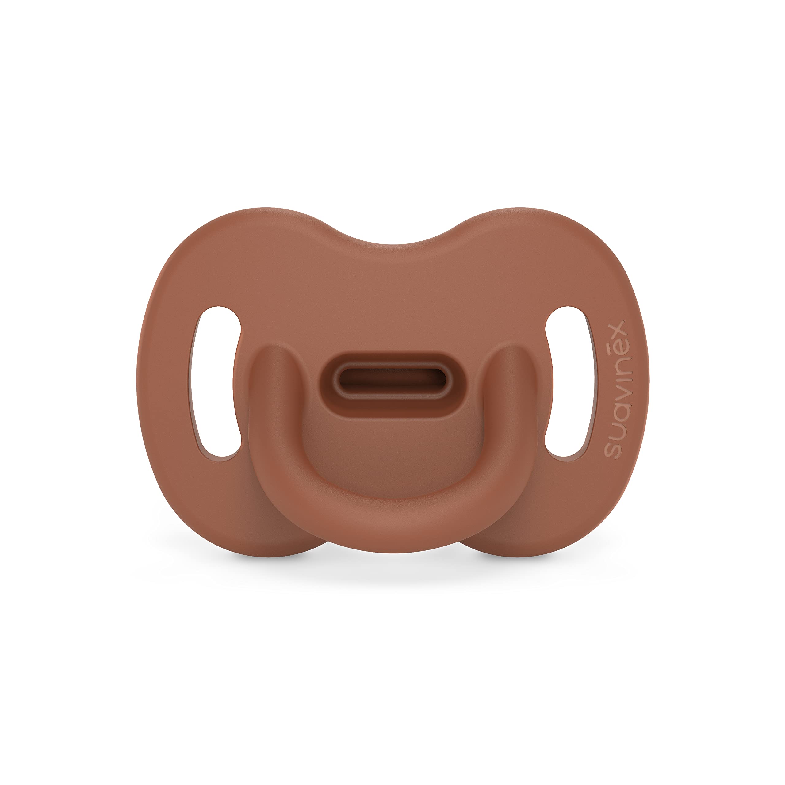 Color Essence SX PRO Silicone Baby Pacifier 1Pk, Made with 100% Soft Silicone, Baby Essentials Perfect for Breastfeeding Babies, Designed in Spain, 6-18 Mths, Sunset Orange