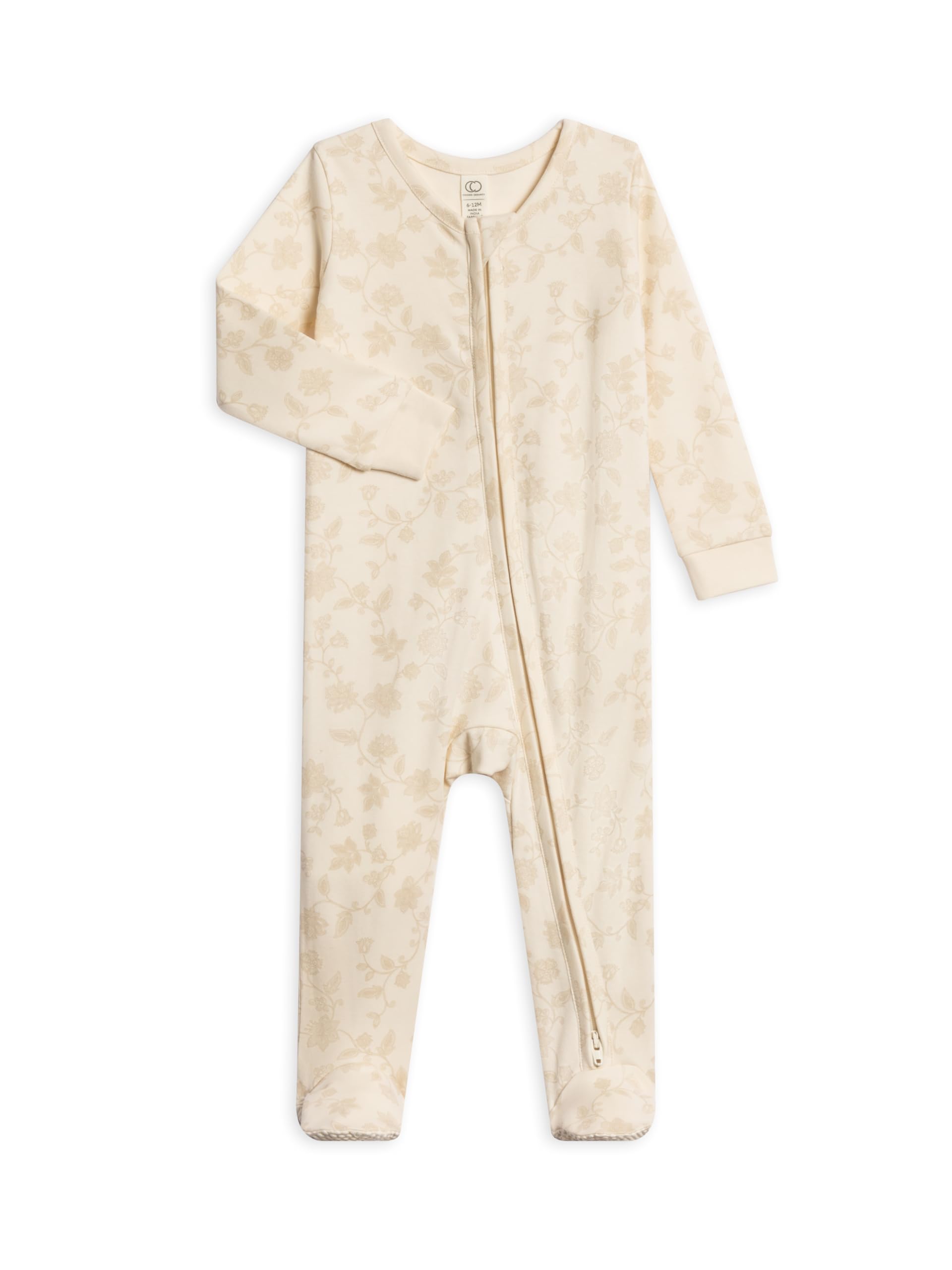Colored Organics KENDI Zip Sleeper - Aria Floral 3-6M