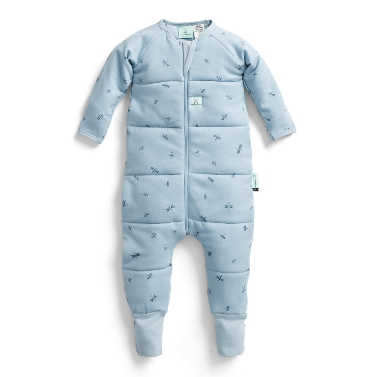 ergoPouch Sleep Onesie 3.5 TOG – Warm Baby Romper & Sleep Layer with Full-Zip, Guarding Against Blankets, Breathable & Movement-Friendly, Ideal for Transitional Sleeping (6-12 Months, Daisies)