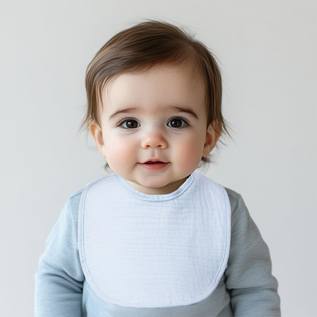 COOROBIN Muslin Baby Bibs for Baby Girl & Boy 100% Cotton 8-Pack Baby Drool Bibs - Quick-Dry Absorbent Bandana Bibs, Adjustable Snaps for Newborn to 24M