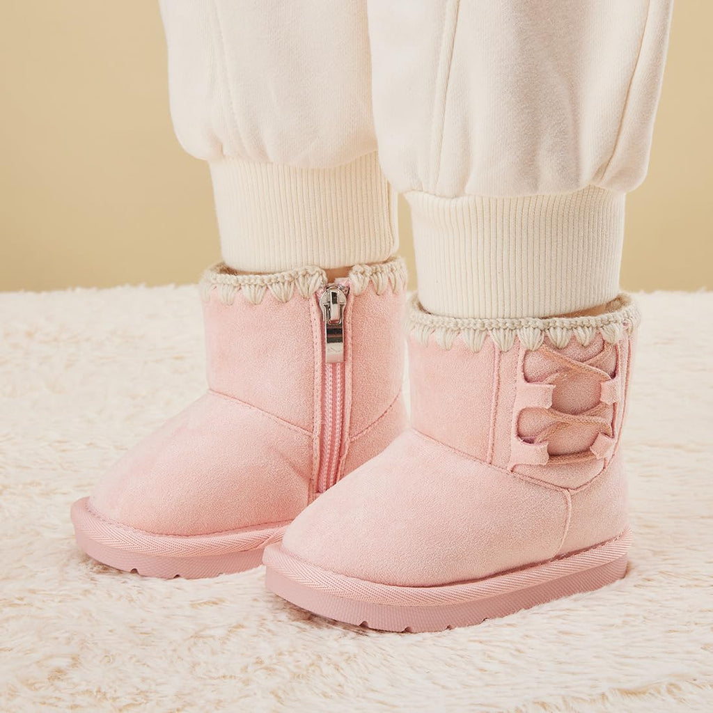 BMCiTYBM Toddler Snow Winter Boots Girls Boys Cold Weather Shoes 7 Toddler