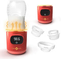 IDAHO JONES Portable Bottle Warmer - On The Go & for Travel - Baby Bottle, Breastmilk & Formula - Battery Powered & Operated, Cordless - Fits Dr Brown, Comotomo & Others
