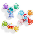 ALASOU Pop Suction Cup Spinner Airplane Travel Toys for 1 Year Old Boy Girl