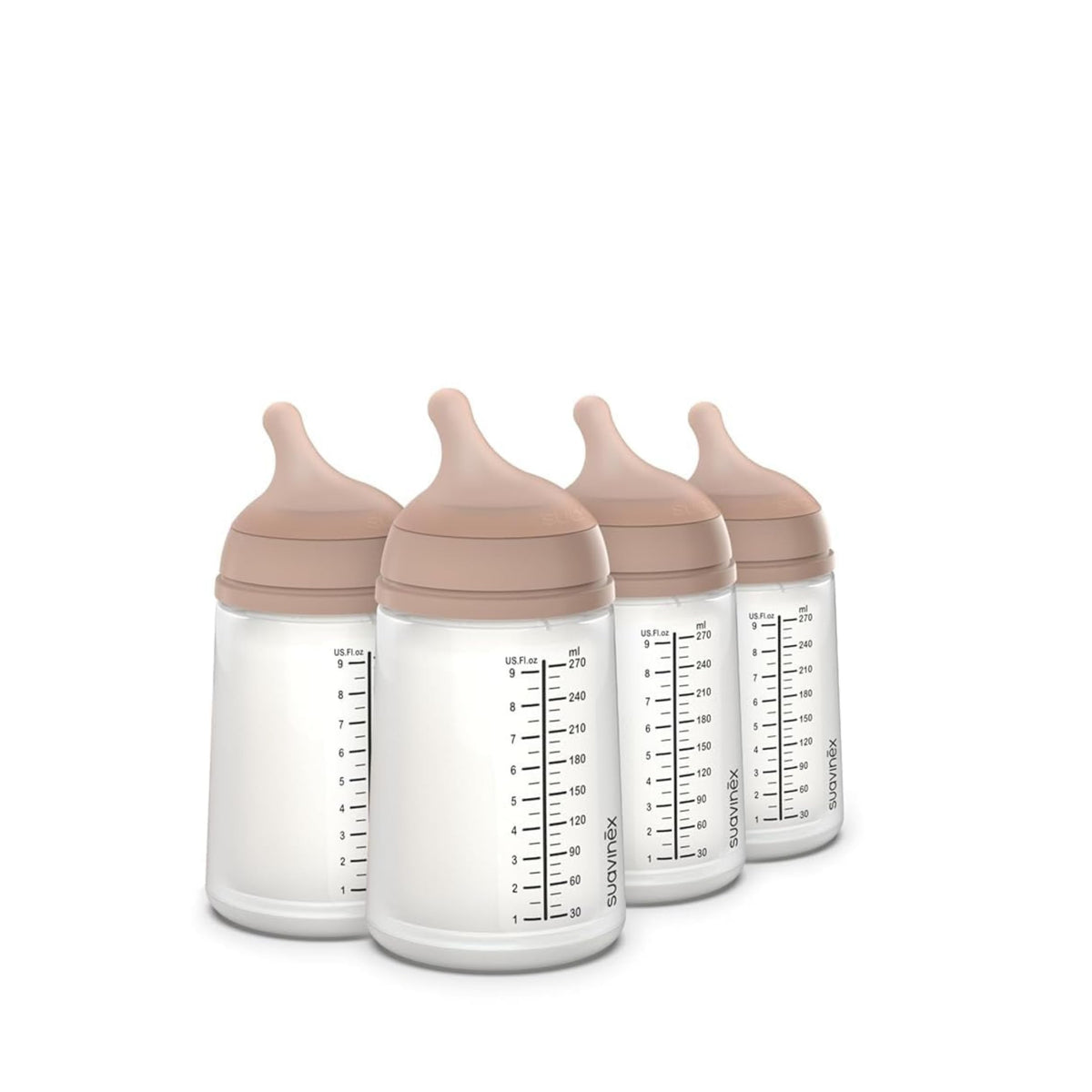 Suavinex Zero Zero Anti Colic Baby Bottle, 6 Oz, Light, 1-Pack