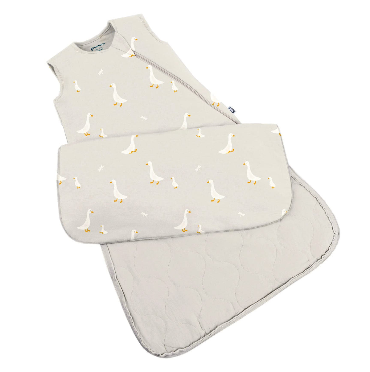 GUNAMUNA Sleep Sacks for Babies Toddlers and Newborns, Easy Changing Diaper Zipper, 2.5 TOG, Sage, 24-36 Months