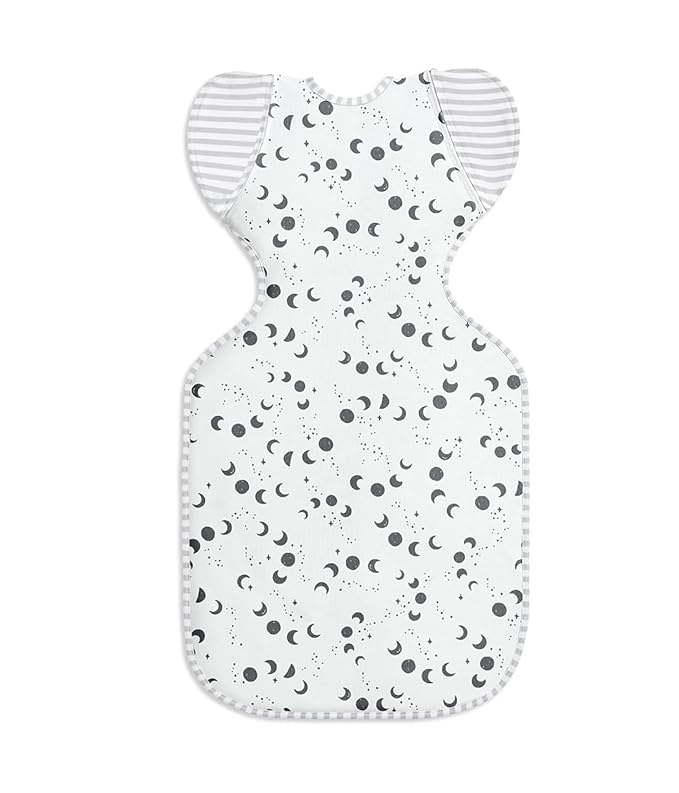 Love to Dream Swaddle Up Transition Swaddle, Silky-Lux, Luxuriously Super Soft and Luxurious 100% Viscose, Patented Zip-Off Wings, Gently Help Baby Transition, Lite 0.2 TOG, 19-24 lbs, Monscape White