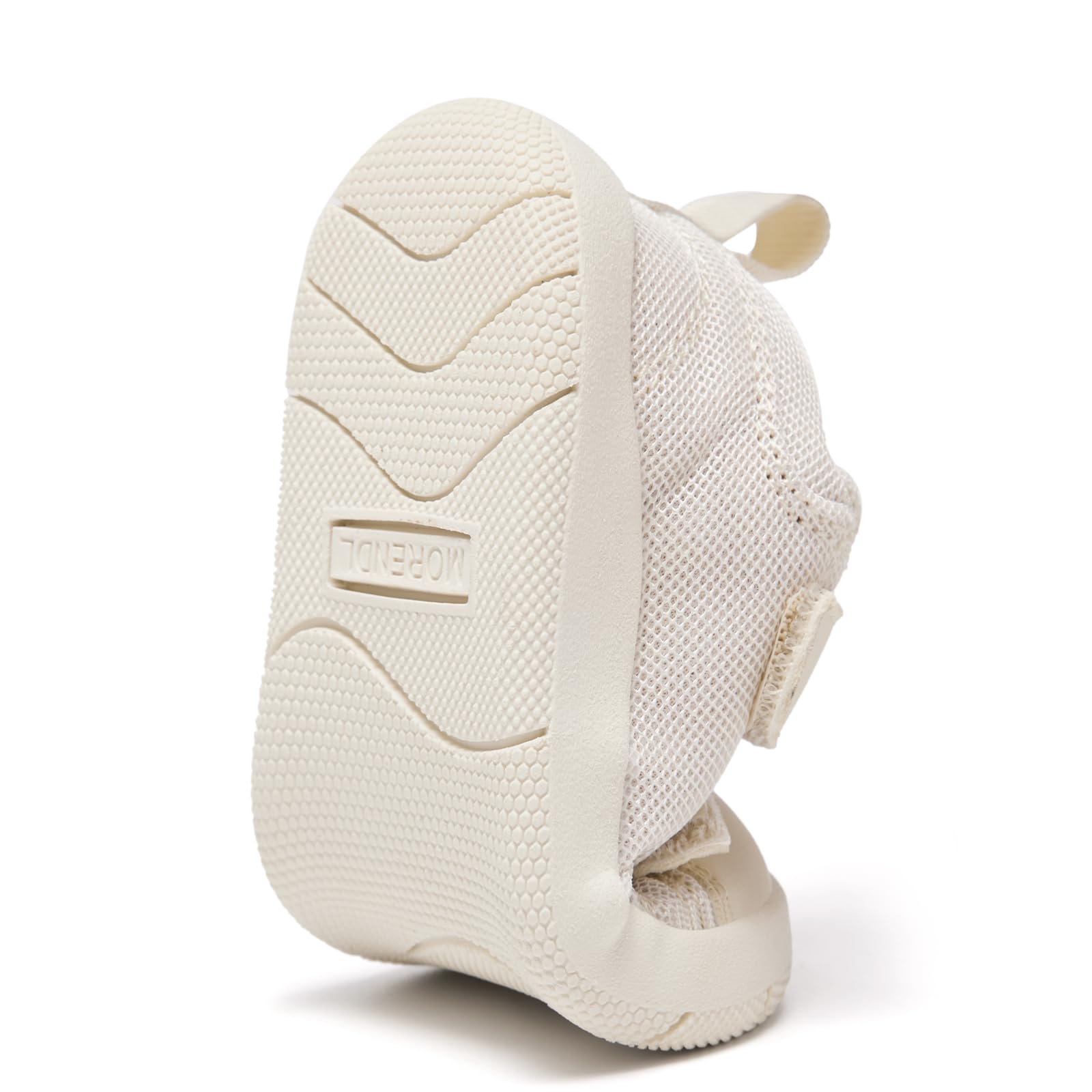 MORENDL Toddler Shoes Baby Wide Toe Box Barefoot Shoes Boy Girl Walking Shoes Non-Slip Minimalist Sneakers Comfort Zero Drop Tennis Outdoor Activities Khaki Mesh Size 7