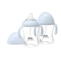 Self Grip Baby Bottles 8oz with "L" Flow Rate Nipples for 6-12 Months, 2 Pack, MM106AA