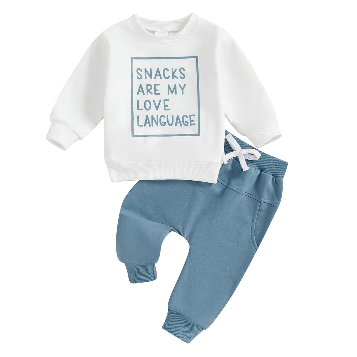 Sejardin Toddler Baby Boy Fall Winter Outfit Long Sleeve Letter Print Sweatshirts and Jogger Pants Infant Boy Clothes (Dads Little Dude Khaki, 12-18 Months)
