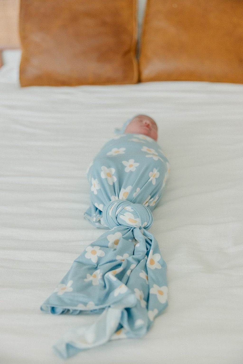 Copper Pearl Swaddle Blankets for Newborns | Soft Stretchy Receiving Blankets for Boys and Girls | Large 46 x 46 Inch Baby Blankets | Lightweight and Breathable Swaddles | Della