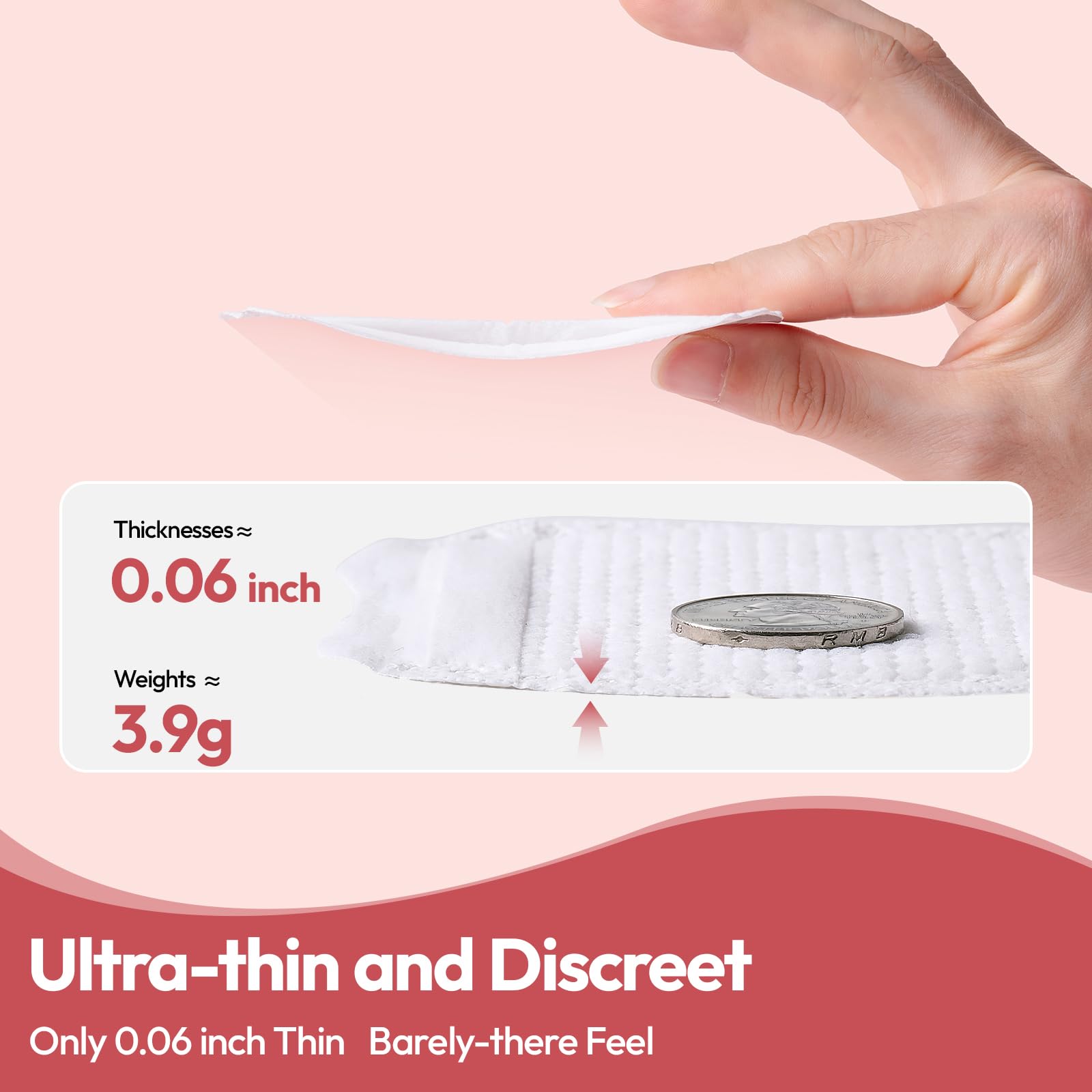 NCVI Ultra-Thin Nursing Pads, 110 Count, Breathable & Stay Dry for Moms