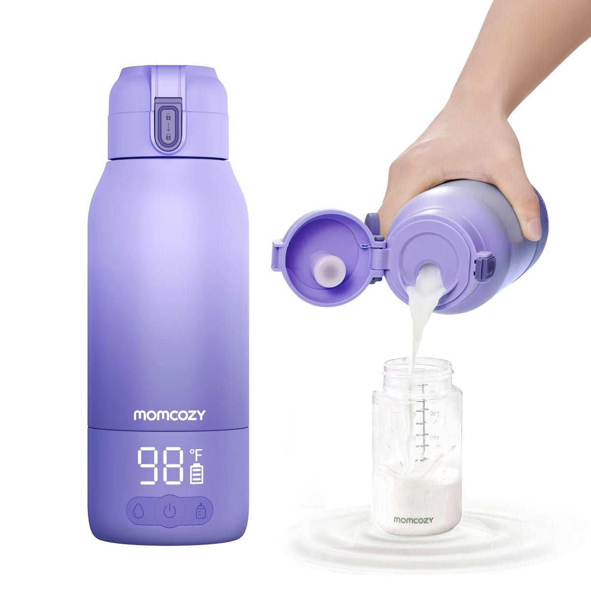 Momcozy Portable Bottle Warmer for Breast Milk, Baby Travel Essentials