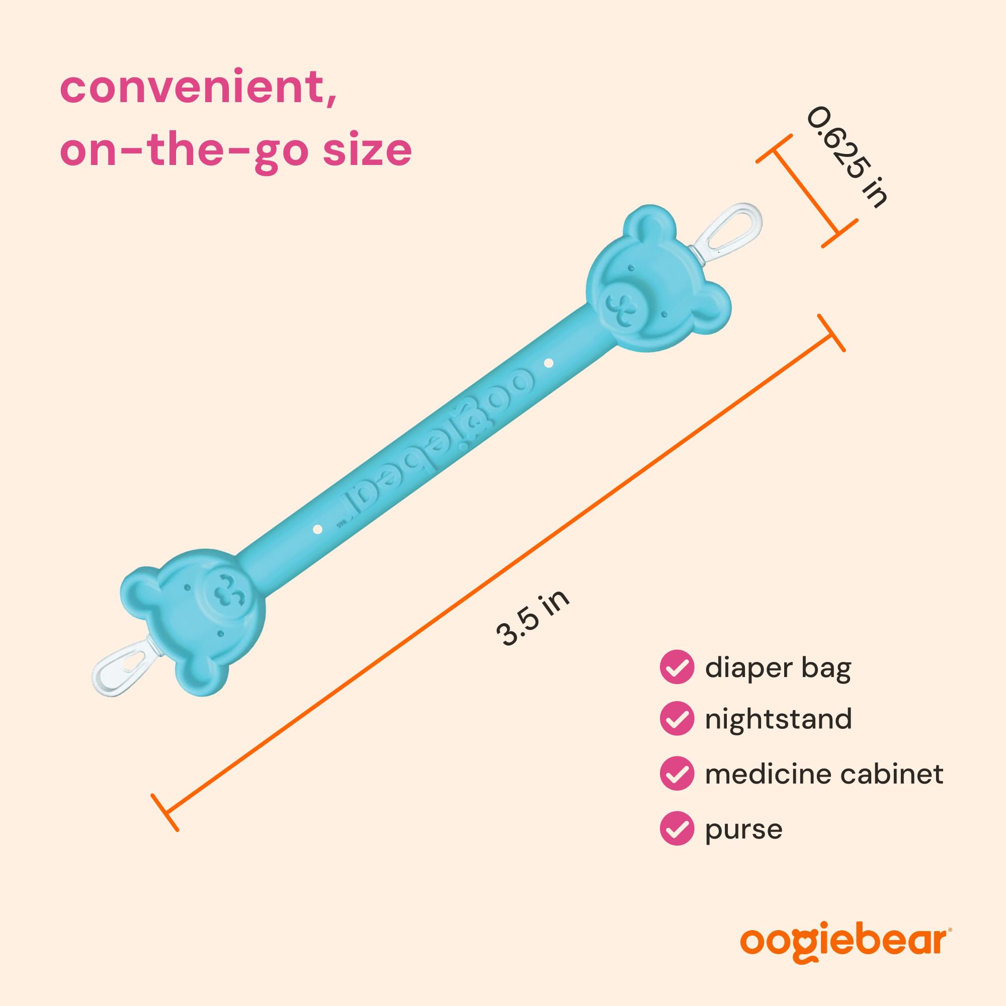 oogiebear Baby Nose & Ear Picker with Travel Case, 2 Pieces, Blue