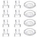 8pcs Duckbill Valves and 4pcs Silicone Diaphragm Compatible with Momcozy S12 Pro/S9 Pro/TSRETE S12/Kmaier S12 Wearable Breast Pumps Accessories,Breast Pump Replacement Parts