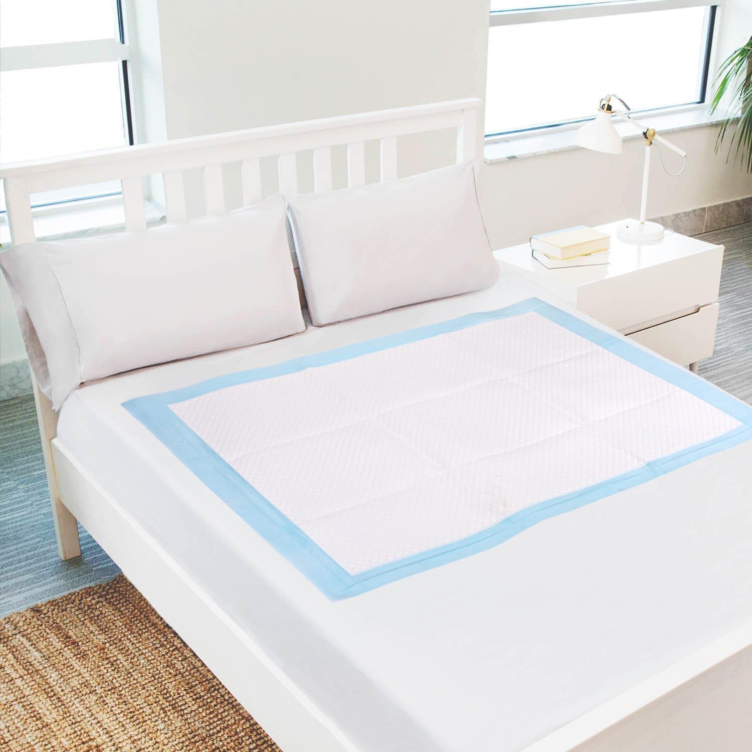 Disposable Bed Pads for Incontinence 23" x 36" - 10 Count, Leak-Proof Chucks Pads for Adults, Kids and Pets, Absorbent Disposable Underpads, Incontinence Bed Pads Disposable for Beds