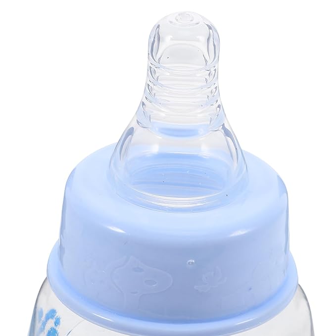 Kisangel 9pcs Mini Baby Bottles Plastic Feeder Bottles Infant Cereal Bottle for Baby Milk Feeding Juice Hardness