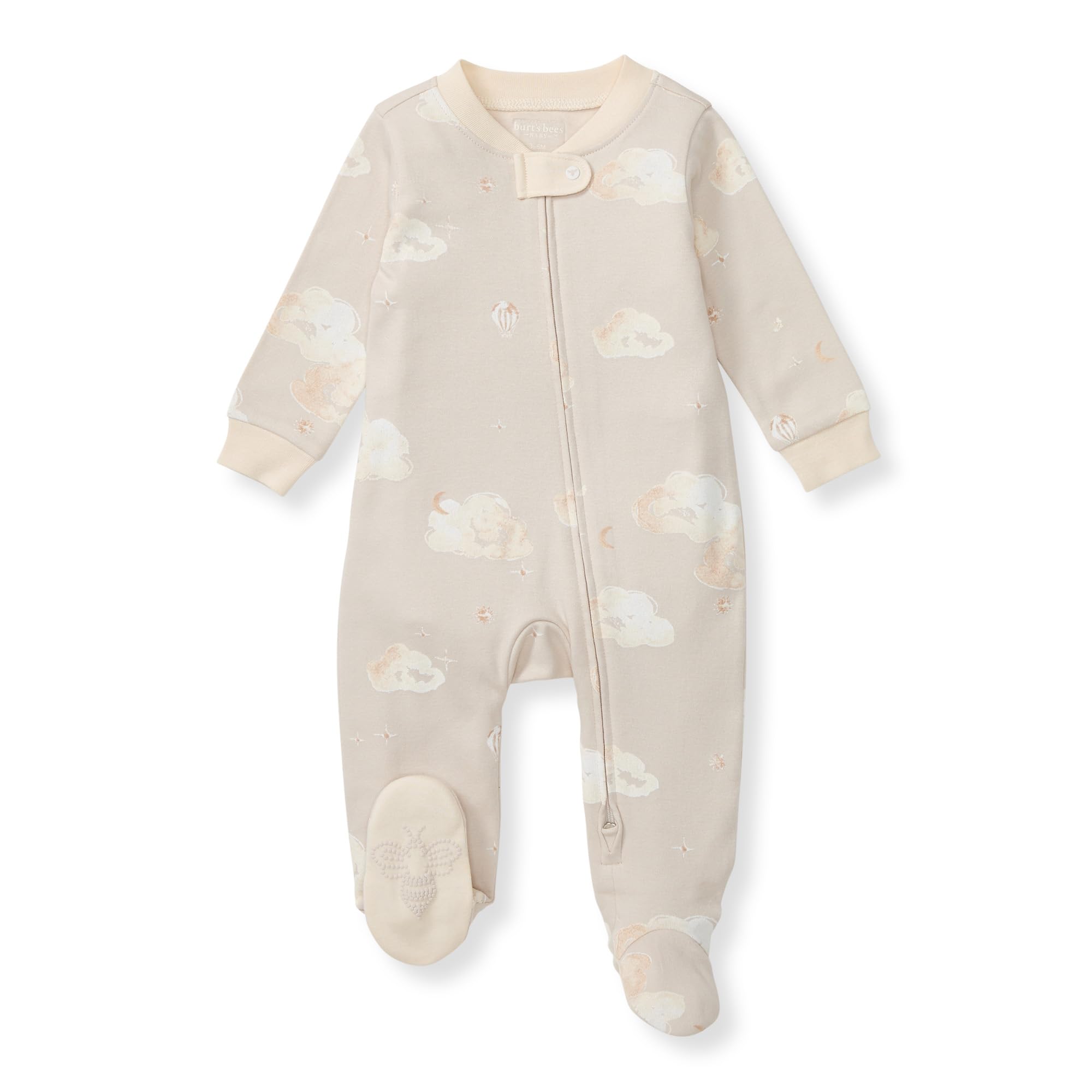 Burt's Bees Baby Boys' Organic Cotton, Sleep and Play Footed Pajamas