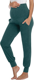 AMPOSH Women's Maternity Pants Stretchy Lounge Workout Pants Casual Loose Comfy Pregnancy Joggers with Pockets