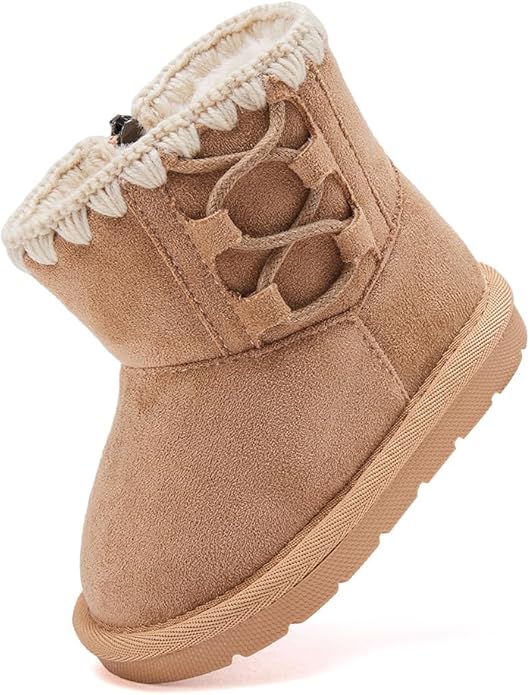 BMCiTYBM Girls Boys Snow Boots Warm Winter Fur Lined Baby Shoes (Infant/Toddler/Little Kid)