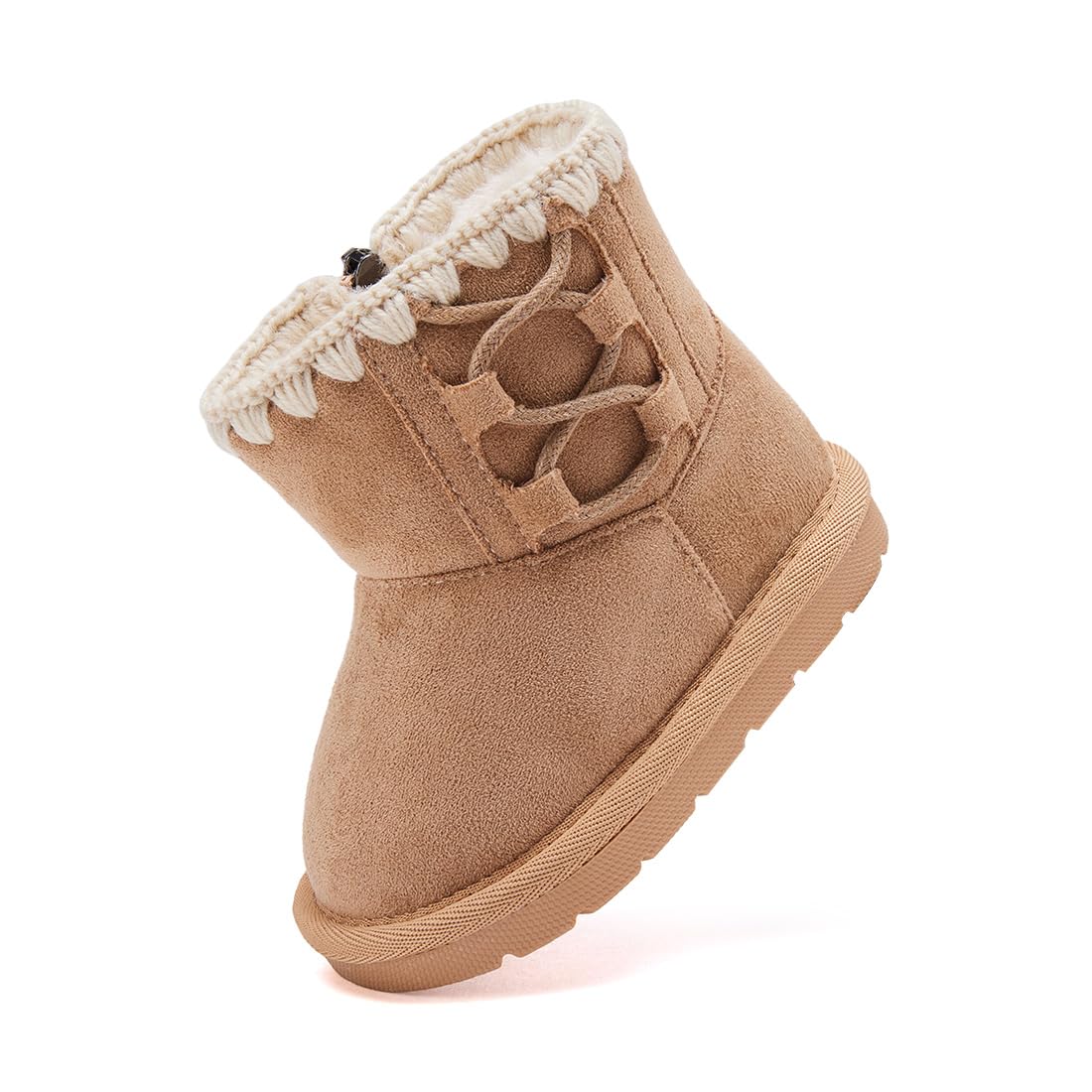 BMCiTYBM Baby Winter Snow Boots Infant Walking Shoes Pink 12-18 Months