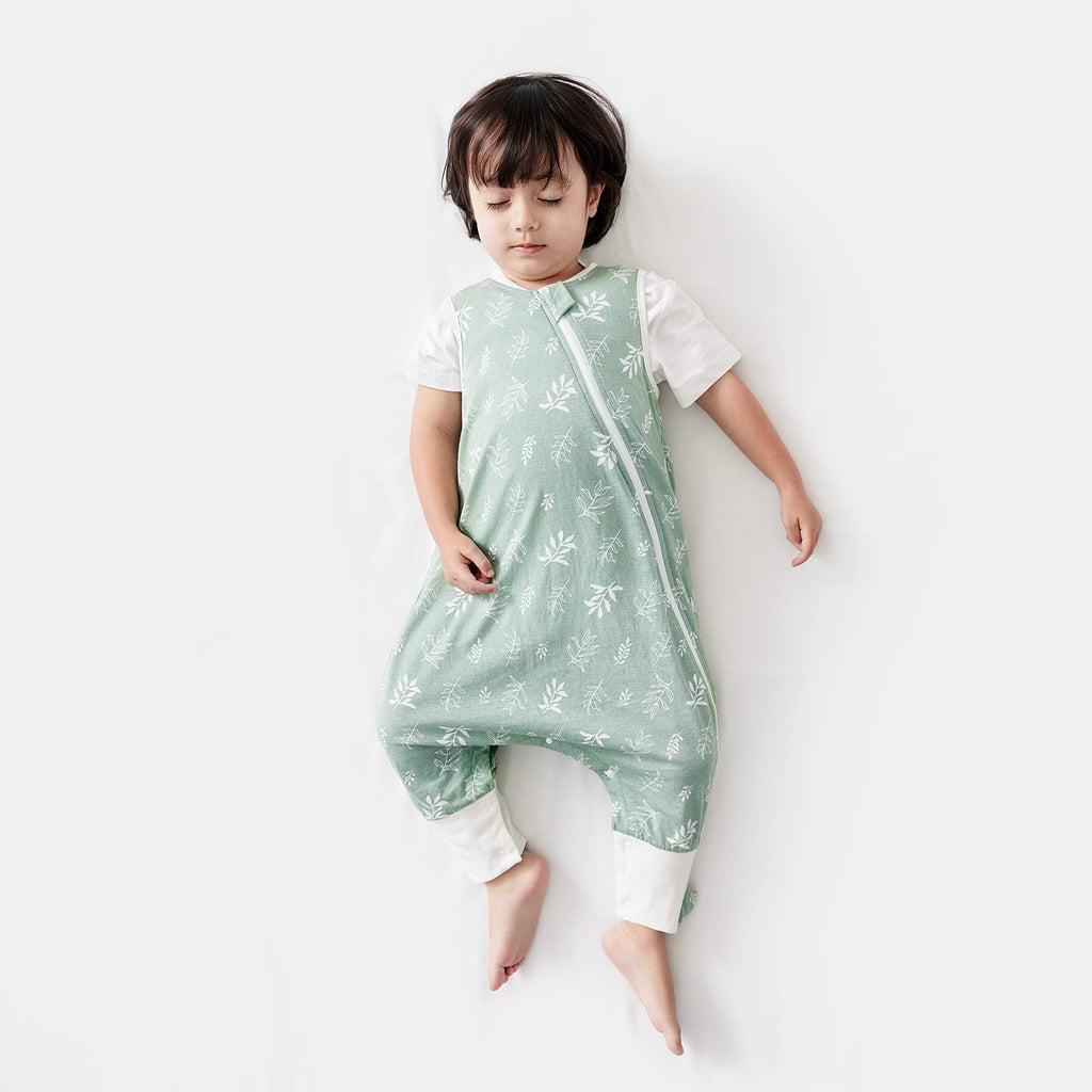 Duomiaomiao 0.5 TOG Toddler Sleep Bag 6-12 Months 100% Cotton Lightweight Baby Sleep Sack with Feet, Breathable Comfy Toddler Wearable Blanket