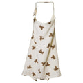 Muslin Nursing Cover for Baby Breastfeeding, Breathable 100% Cotton Breastfeeding Cover with Rigid Hoop for Mother Nursing Apron, Multi-use Carseat Canopy (Bear)