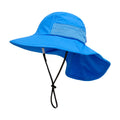 XIAOHAWANG Girls Sun Hat Baby Beach Hats Boys UPF 50+ Kids Summer Protection Cap Toddler Breathable Caps with Neck Flap (2-6Years,Light Green)
