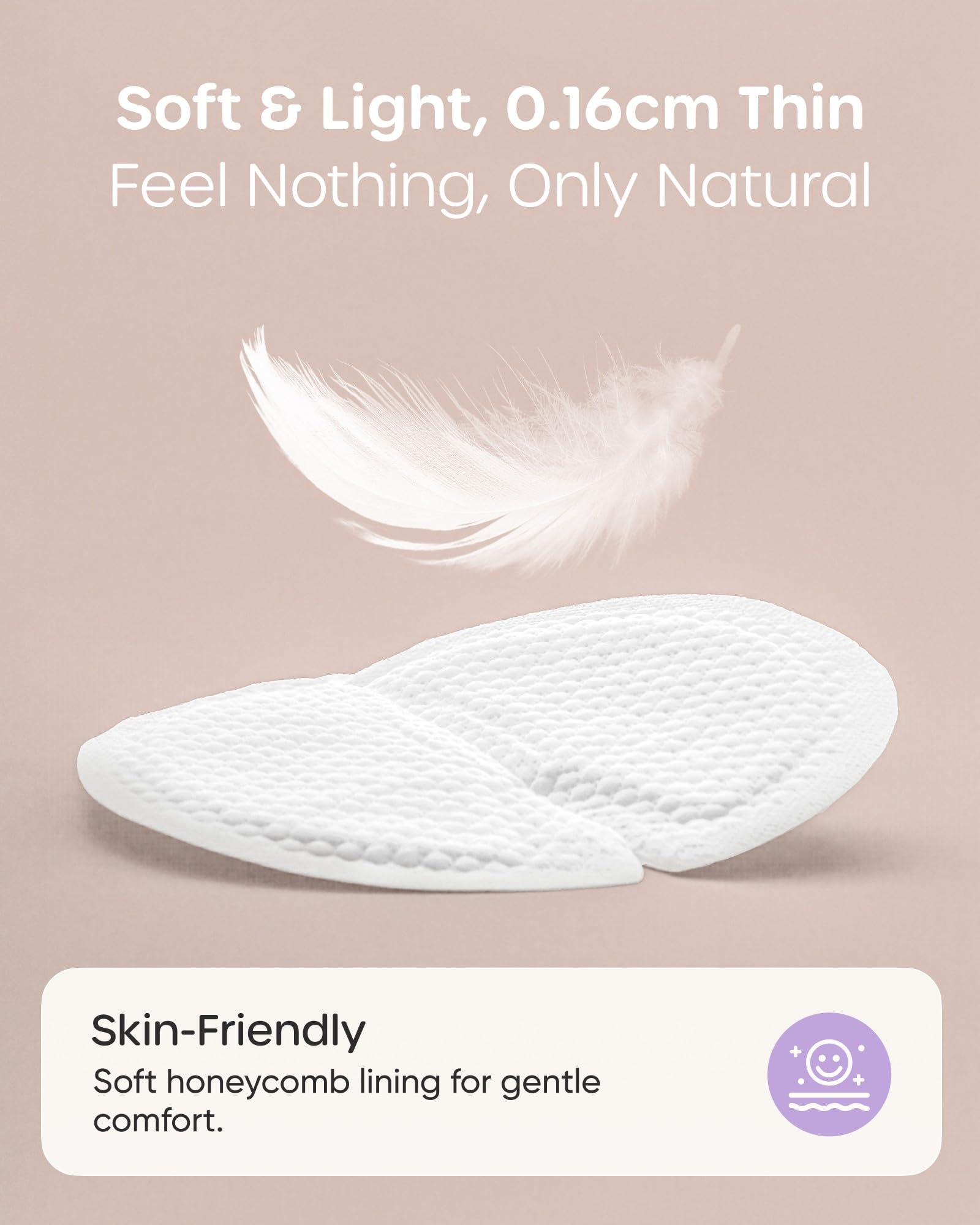 Nuliie Super Absorbent & Featherlight Disposable Nursing Pads 100 Count