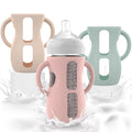 3-Pack Silicone Sleeves with Handles for Philips Avent 8 oz Glass Bottles