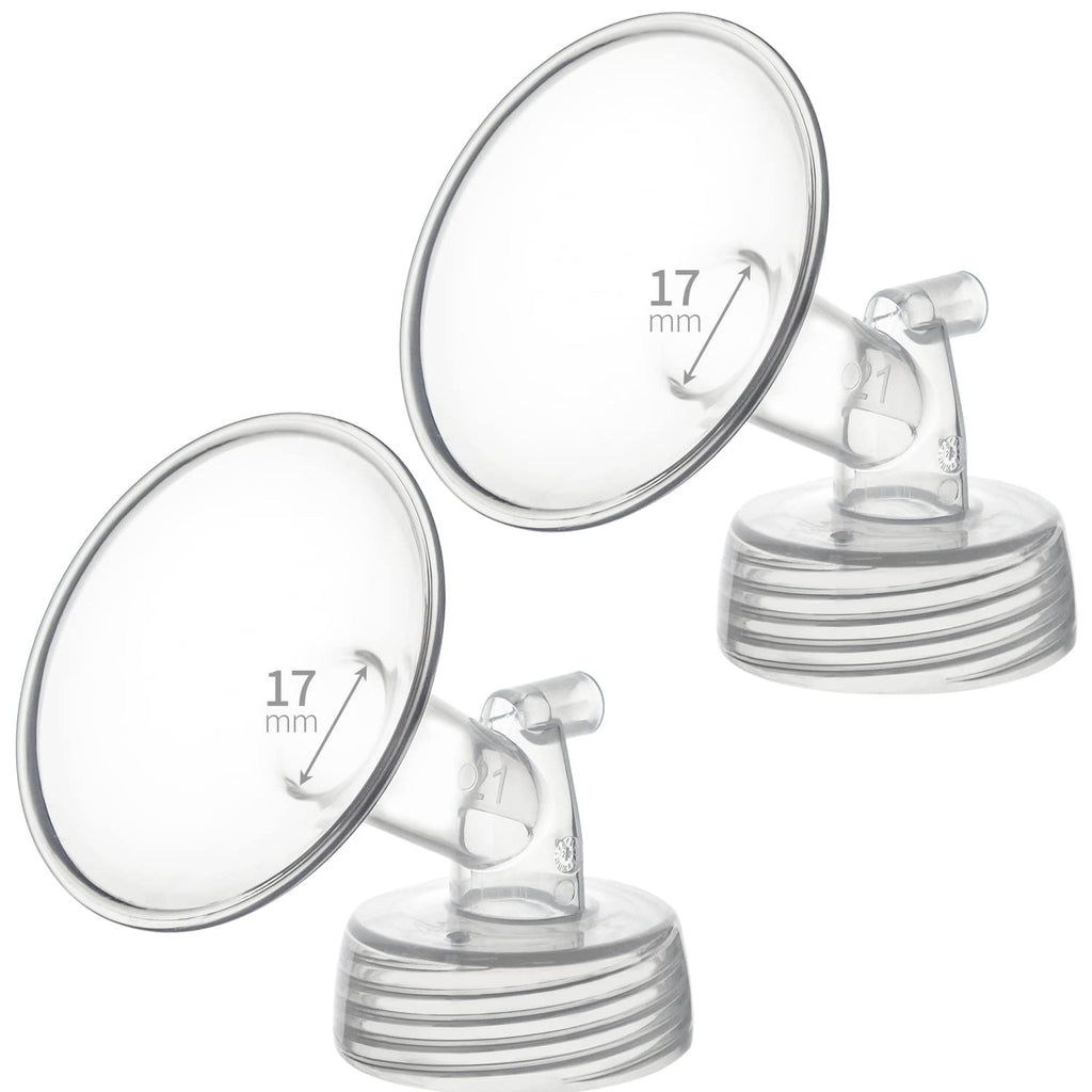 Belmikal 17mm Flanges Compatible with Spectra S2 S1 9 Plus Ameda MYA Motif Luna Breastpumps Replacement to Pump Parts Flange. Compatible with Spectra Parts/Accessories