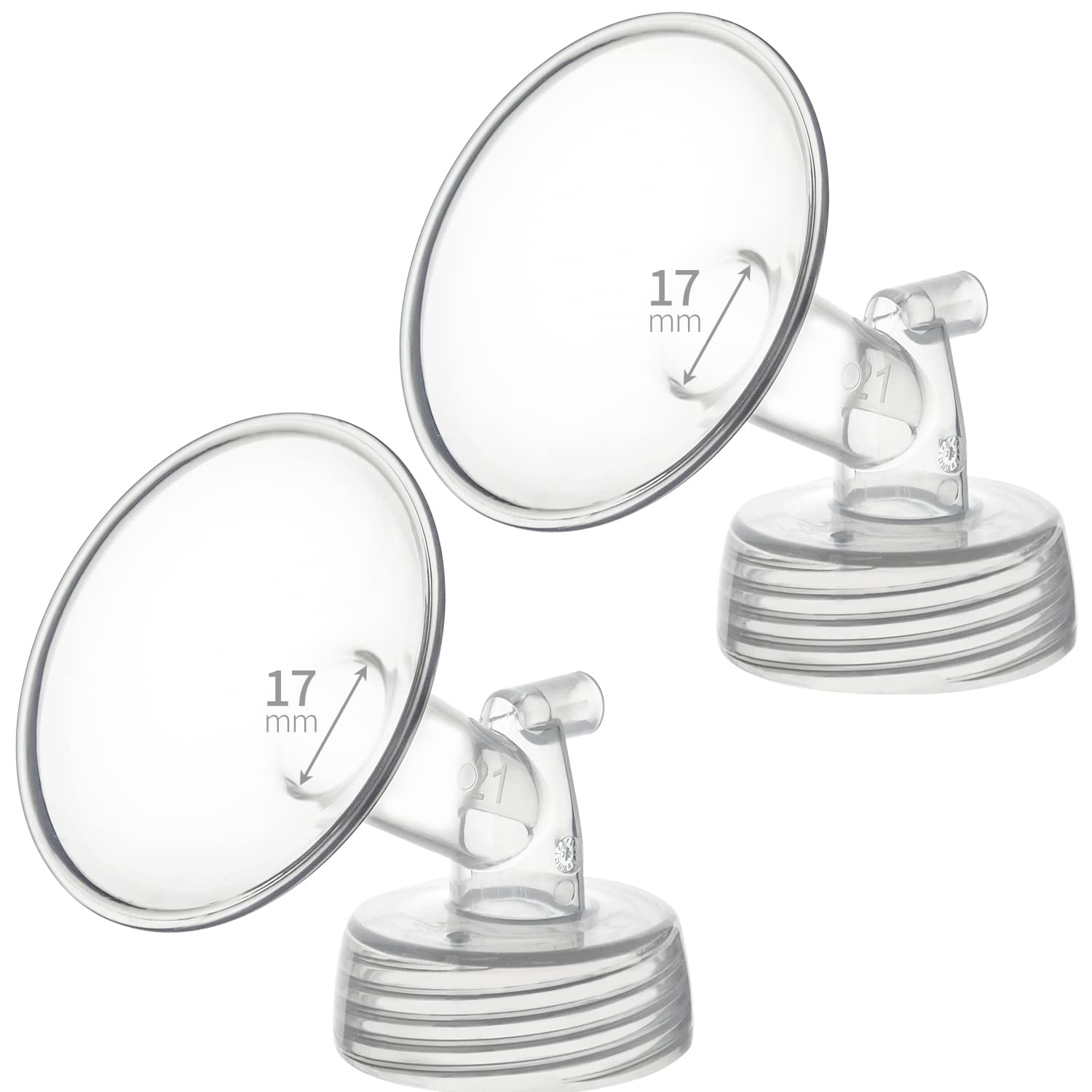 Belmikal 17mm Flanges Compatible with Spectra S2 S1 9 Plus Ameda MYA Motif Luna Breastpumps Replacement to Pump Parts Flange. Compatible with Spectra Parts/Accessories