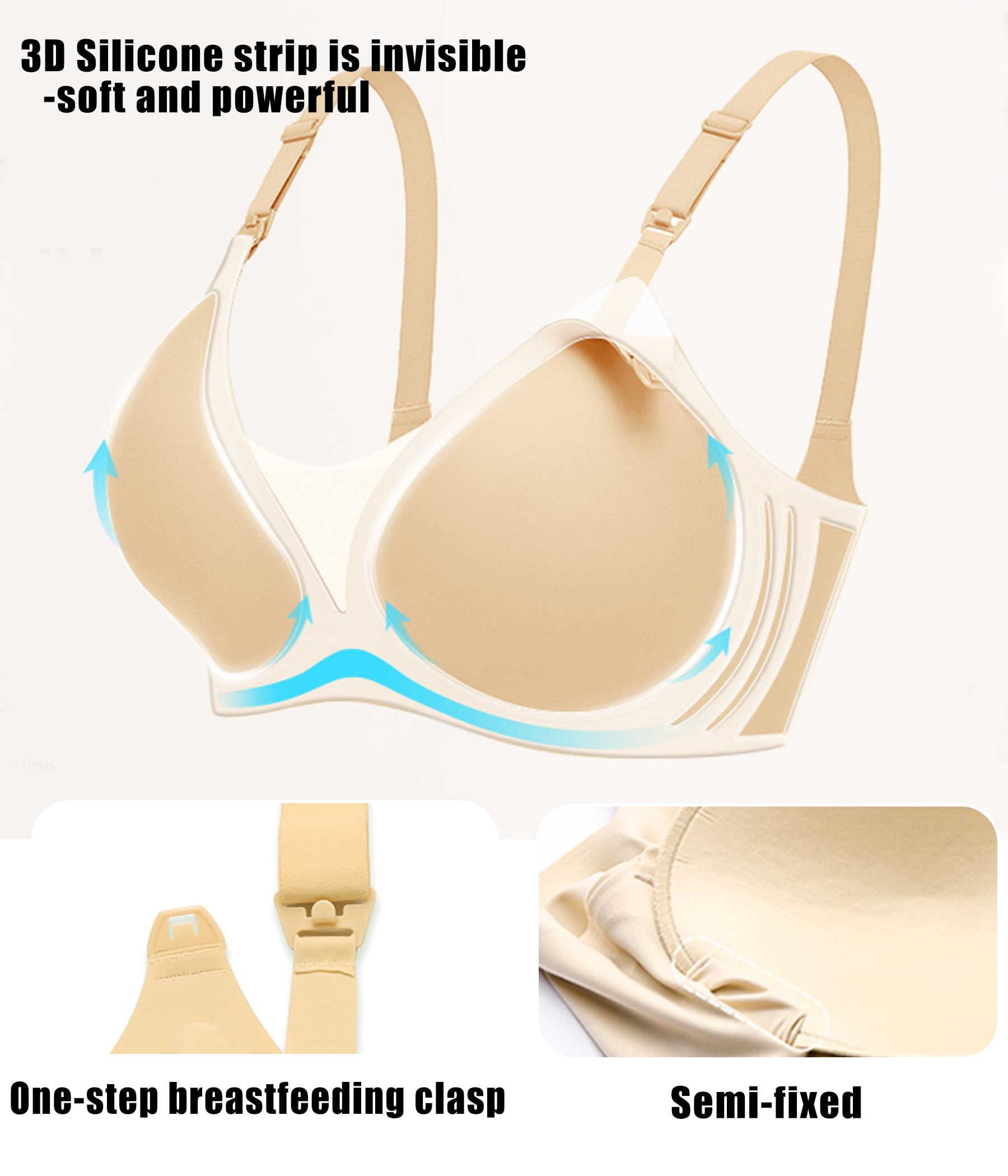Avidlove Nursing Bras for Breastfeeding Wireless Seamless Maternity Bra