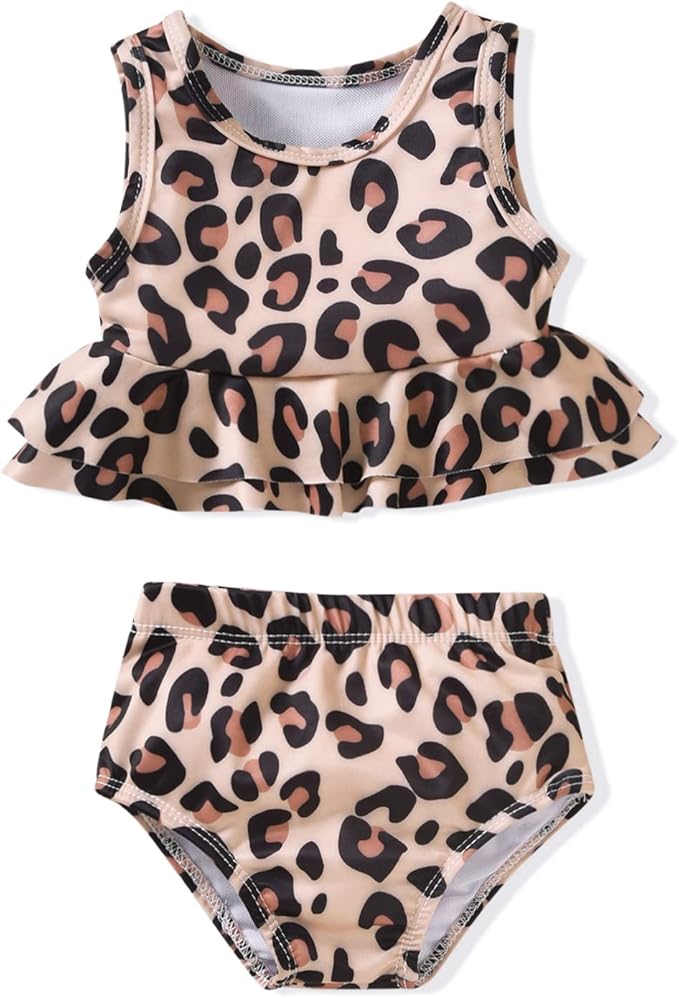 Aalizzwell Toddler Baby Girl Bathing Suit Two Piece Swimsuit Bikini Beach Wear