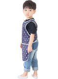 Plie Kids Painting Apron – Waterproof Art Smock for Toddlers & Preschoolers, Messy Play, Baking, Crafts, Cooking, Sensory Activities, Mealtime (Ages 1–10), Silver Star (13-L)