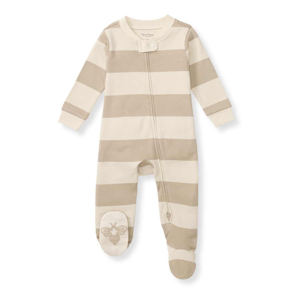 Burt's Bees Baby Boys' Organic Cotton, Sleep and Play Footed Pajamas