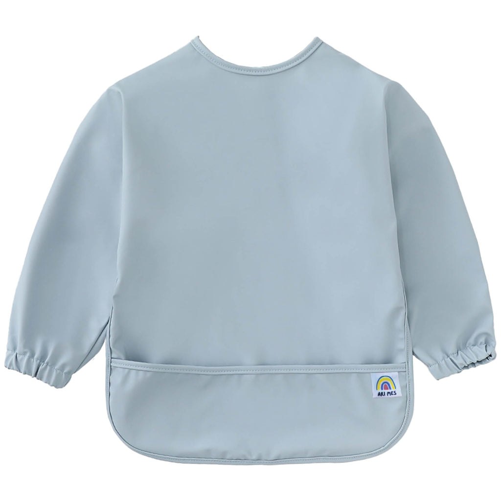 ARI MES Baby Bibs With Sleeves Waterproof Toddler Smock Bib Feeding