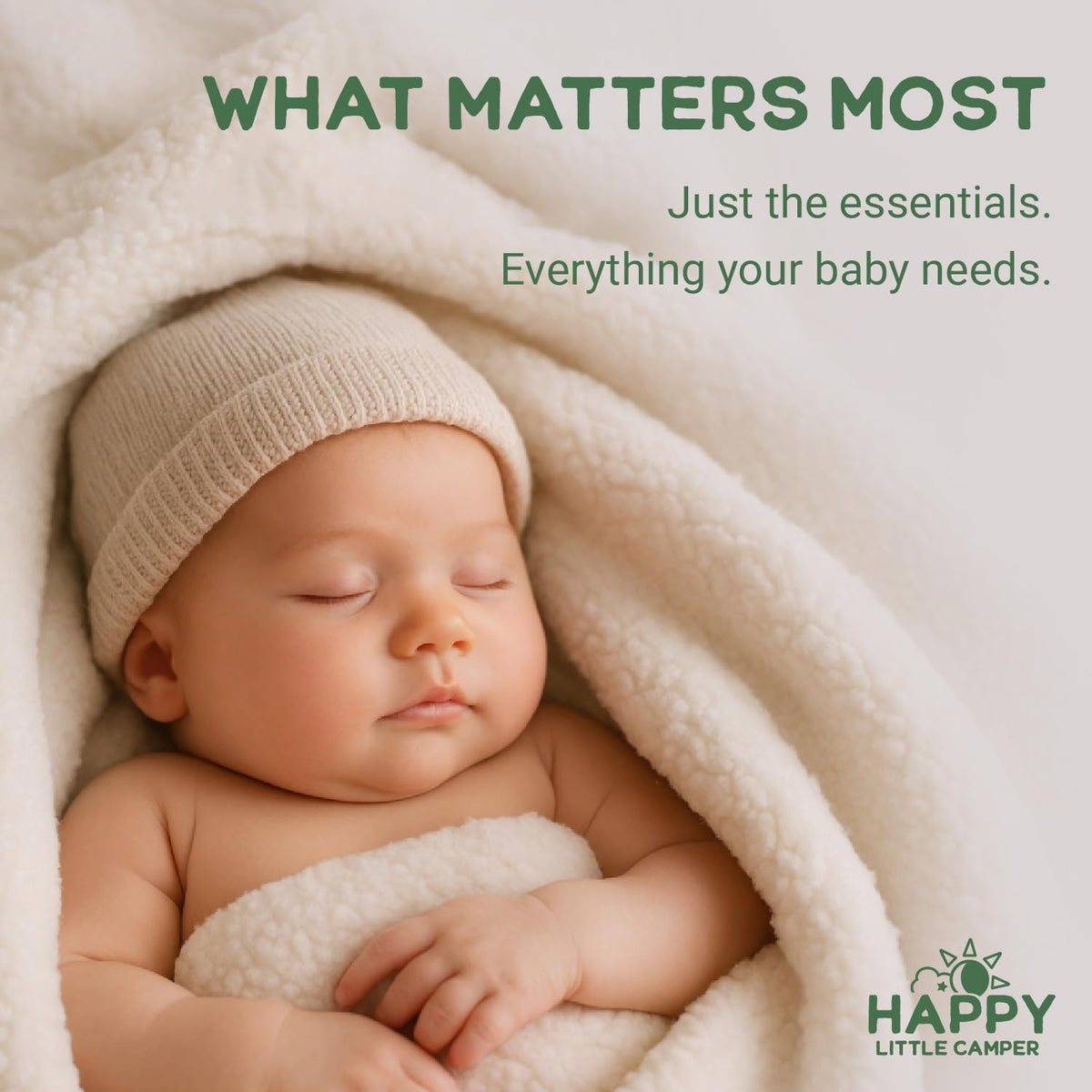 Happy Little Camper Super Saver Diapers, Size 3, 100 Count | Budget-Friendly Disposable Baby Diapers for Sensitive Skin | Hypoallergenic, Fragrance-Free, Ultra Absorbent