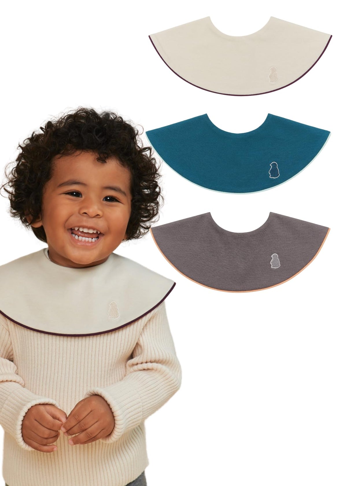 Konny Baby Bibs for Drooling Baby Boys and Girls, Super Absorbent Quick Dry