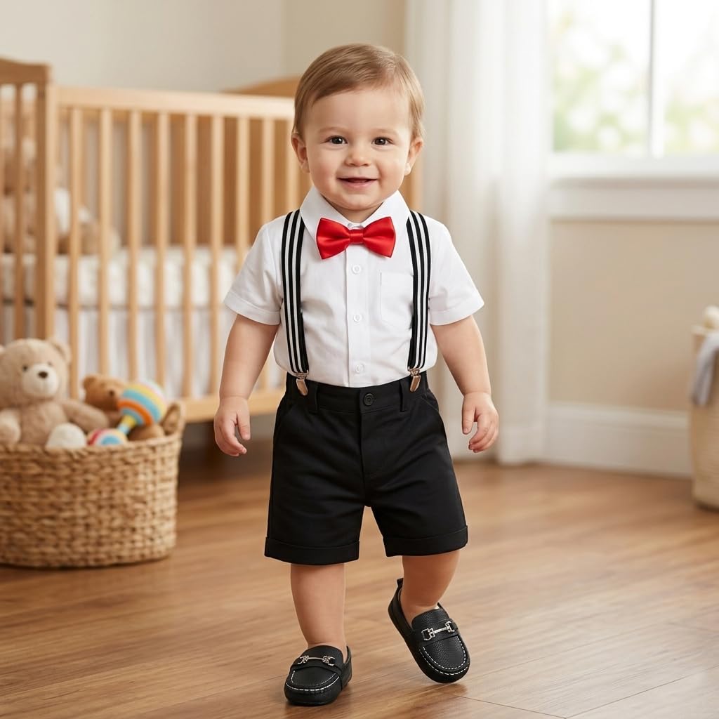 LONSOEN Infant Shoes Boys Loafers Baby Girls Crib Moccasins Classic Synthetic Leather Wedding Dress Shoes,BAY209 Black 0-6 Months