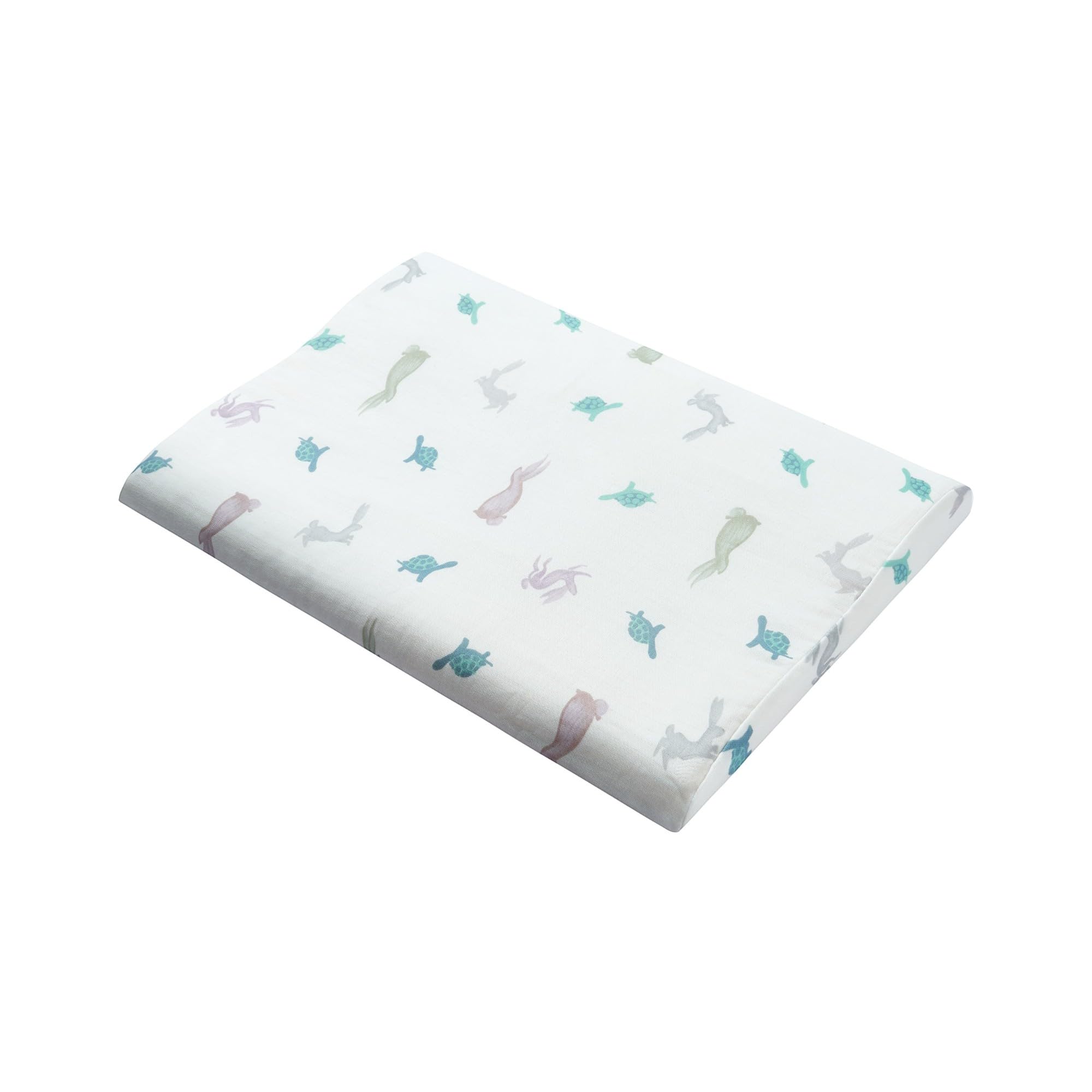 Nest Designs Toddler Pillow with Bamboo Viscose Pillowcase - The Tortoise & The Hare, Small