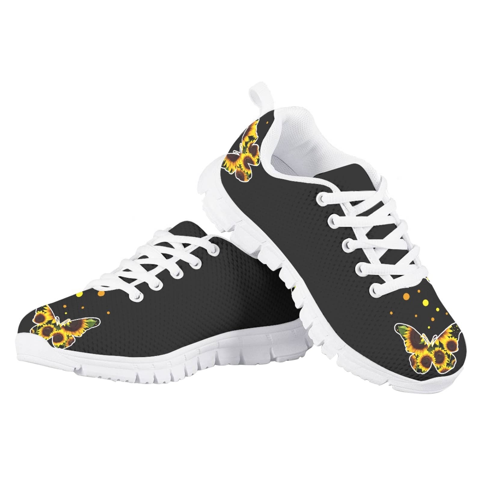 MARSVOVO First Shoes for Walking Boy Girl Athletic Lightweight Flexible Breathable Running Shoes Casual Comfortable Non Slip Sport Toddler Girl Sneakers Beautiful Butterfly Design Size 4 US