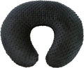 iEvolve Minky Nursing Pillow Cover Breast Feeding Pillow Cover Slipcover U Shape for Baby Boy Girl,Cover Only(Black)