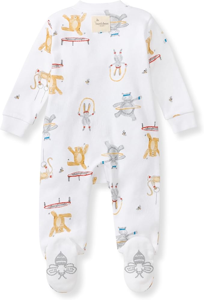 Burt’s Bees Baby Boys' One-Piece Sleep and Play 100% Organic Cotton PJs