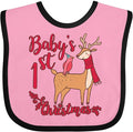 inktastic Baby's First Christmas Baby Bib