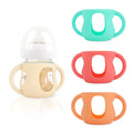 4-Pack Silicone Sleeves for Philips Avent Glass Bottles, BPA-Free Drop-Resistant Baby Bottle Sleeves with Handles, Compatible with Philips Avent Natural Glass Baby Bottles (4 oz)