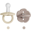 Moonkie Pacifiers Set of 2 | One-Piece Design Baby Pacifier with Large Air Holes | BPA-Free Silicone | Safe for Babies 6 Months+