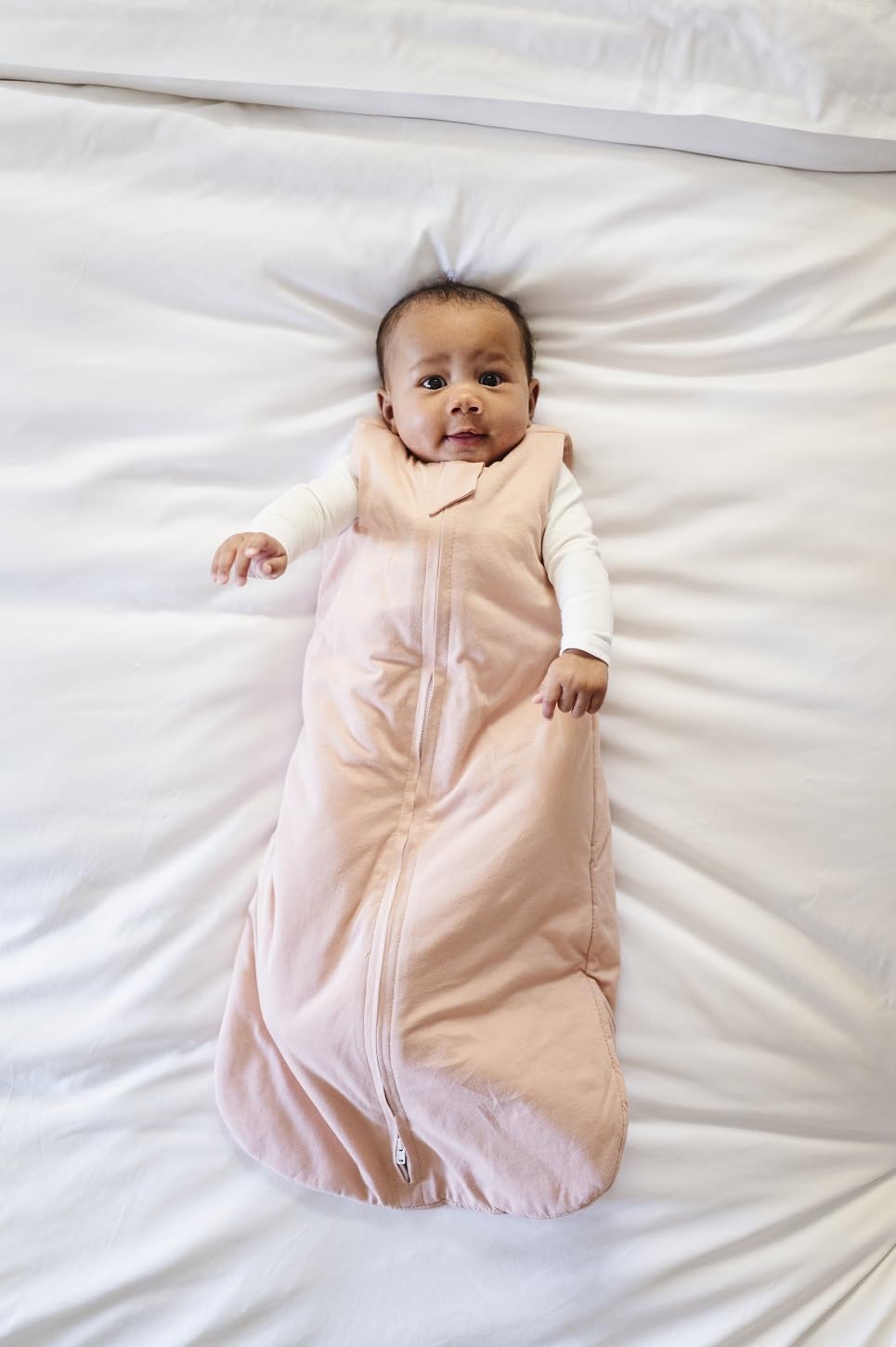 Ely's & Co. Winter Sleep Sack, Wearable Blanket with Soft Quilting, Transitional Swaddle for Baby Girl, 1.0 TOG (Rose Pink, 12-18 Months)