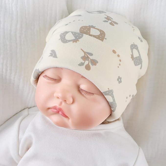 Bamery Cotton Baby Girl Hat Preemie Boys Beanie Newborn Hospital Hats Winter Infant Hats for Girls