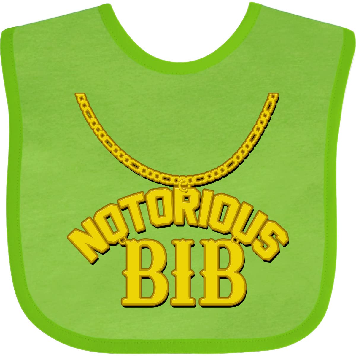 inktastic Notorious Bib Baby Bib White and Black 1c5d1